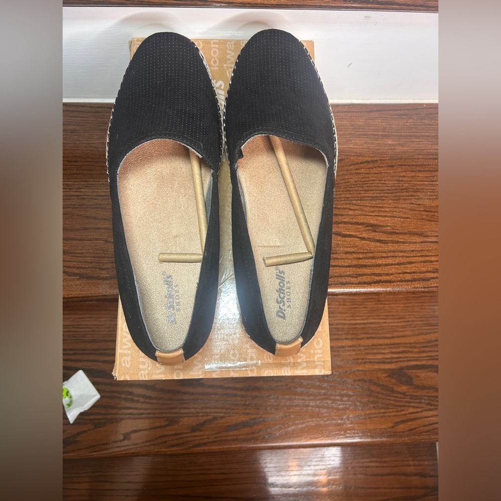 Dr. Scholl’s Women’s Sunray Espadrille Loafer Black Size 9.5 Platform Slip Ons - Picture 9 of 11